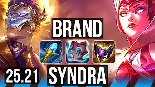BRAND vs SYNDRA (MID) | EUW Diamond | 25.21