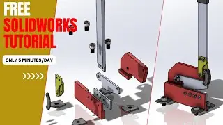 Solidworks Tutorial From ZERO (Lesson17) 👀 Hand Plate Shear