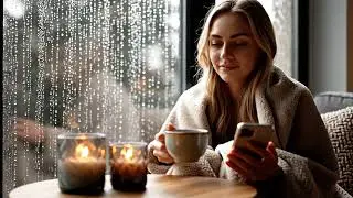 Glass Flameless Candles with Remote, Real Wax Moving Flame