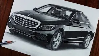 Mercedes Benz car sketch