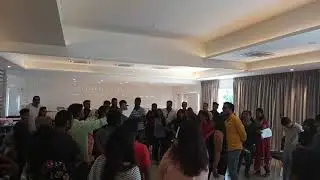 Discussion based on born month at Corporate Team Outing Chennai Emcee Thamizh