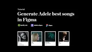 JSON to Figma (using data from Spotify API）