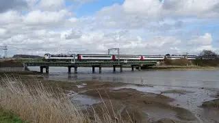 Train action at the Cattawade Bridge and Manningtree 29/3/18