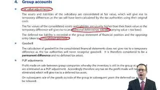 Deferred tax (IAS 12) - Group accounts - ACCA (SBR) lectures