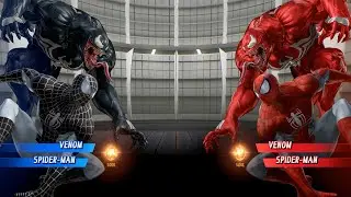 Веном и Человек-паук против Красного Венома и Красного Человека-паука - Marvel vs Capcom Infinite