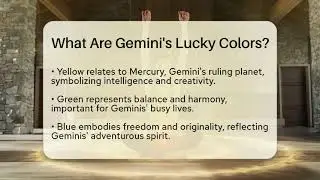 What Are Gemini's Lucky Colors? - Spiritual Universe Unlocked