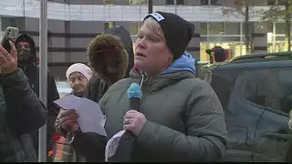 Community members rally for Daunte Wright outside Hennepin County Courthouse
