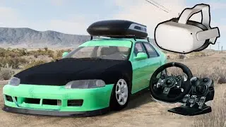 Experimentei a Dire&ccedil;&atilde;o Realista no BeamNG.drive VR (Meta Quest 2 + G920)