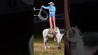 Ultimate Cowboy Tricks #rope #PBR #Bullrider #cowboy #Texas #stockyards #fortworth #horse #control