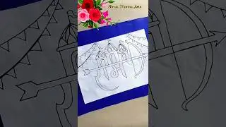 Ramnavami Drawing Easy |Ramnavami Special Drawing#shorts #shortsfeed#youtubeshorts #trend#ramnavami