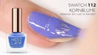 HERZLACK&nbsp;Swatch 112 - Kornblume (Ein Lack im Kornfeld)