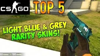 CS GO - Top 5 Grey & Light Blue Rarity Skins! (Best Cheap Industrial/Consumer Grade Skins)