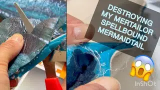 How to size down a silicone mermaid tail. FULL VIDEO