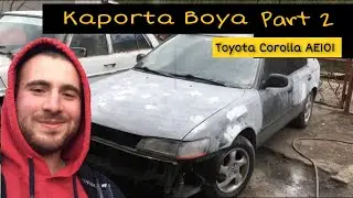 Toyota Corolla AE101 | Kaporta Boya Part 2 | Vlog - Batuhan Yıldız