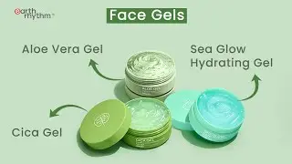 Face Gels | Aloe Vera Gel, Sea Glow Gel, Cica Gel | Hydrates & Smoothens Skin, Reduces Dark Spots