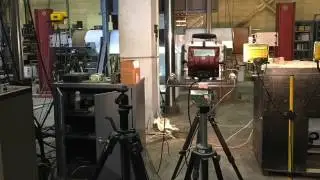 Four point pipe bending test video