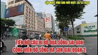 Tiến độ cầu đi bộ  qua sông Sài Gòn và  công viên Ba Son giai đoạn 2- Đâu Đó Sai Gon