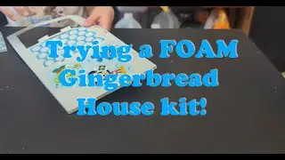 Winter Activity: Foam Gingerbread House! Mess Free indoor fun! #kidsvideo  #wintercrafts #kidsfun
