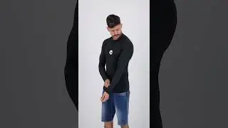 Camiseta Hang Loose Basic Manga Longa Preta