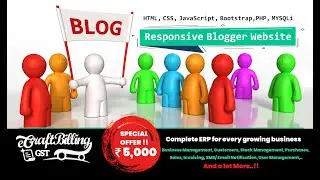Blogging Website Advanced & Responsive | Free Projects | Tamil | F5Craft - Web Development Company
