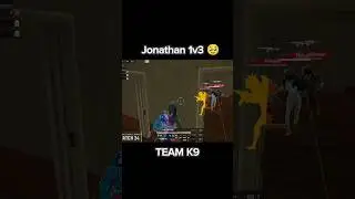 Jonathan 1v3 Team K9 || BGIS THE GRIND || #bgmi #explorepage #trendingshorts