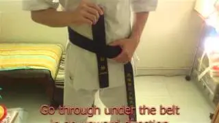 Guide: How to tie Karate Belt - Method #1