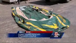Lighter used to alert Coast Guard to stranded raft