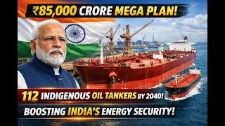 Massive Maritime Investment: India to Spend ₹85,000 Crore on 112 Home-Built Crude Tankers by 2040