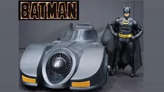 McFarlane Amazon Gold Label Exclusive DC Multiverse Michael Keaton 1989 Batman & Batmobile Review!