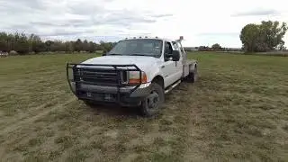 2001 Ford F550 Super Duty Flatbed Crew Cab 4WD