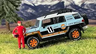 2007 TOYOTA FJ CRUISER GULF RACING TEAM BY JOHNNY LIGHTNING 1/64
