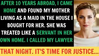 After 10 Years Abroad, I Came Home & Found My Mother Living As A Maid In The House I Bought For Her