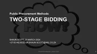 Two-Stage Bidding - What is it and when should it be used?