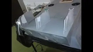 Steering flaps test of the Zubr Class - RC hovercraft model