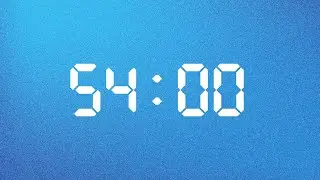 54 Minute Timer to Think Clearly. Create Boldly. Flow Forward | Aqua Blue Edition | NX