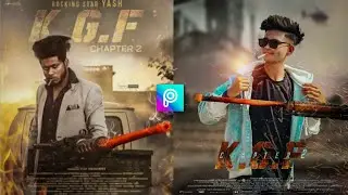 KGF - 2 | Picsart Photo Editing Tutorial - RJ RAJESH EDITING 🔥