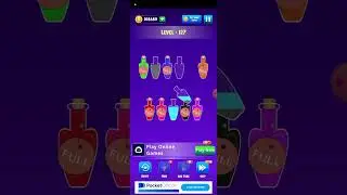 126-130 Level water sort color puzzle game  | Water sort water puzzle 3D game 2024