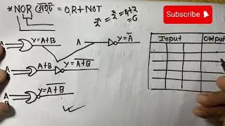 NOR Gate সহজভাবে | প্রতীক, সত্যক সারণি, লজিক সার্কিট | HSC ICT NOR গেট |