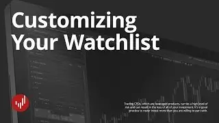 Customize your Watchlist | Kawace cTrader