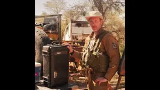 Notre Valise PELI AIR 1535 en AFRIQUE ! Le Drone est bien prot&eacute;g&eacute;. Comme les ANIMAUX !