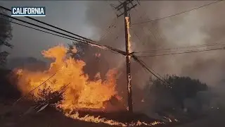 Crews battle deadly wildfires on both coasts of the United States
