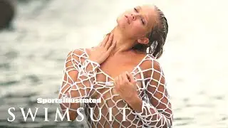 Вита Сидоркина в сексуальном белом сетчатом костюме | Sports Illustrated Swimsuit