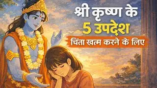 || 🙏 Shri Krishna Ke 5 Updesh | Chinta Khatam Karne Ke Liye | Gita Wisdom for Peace ||