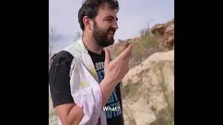 In slow motion gun fire