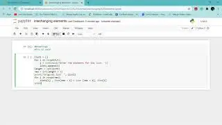 Question 29:-  Interchanging the second half of the list entered by user |2K20| |CS BEGINNER|