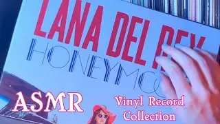 ASMR Talking Through My Vinyl Record Collection (Tapping, relaxing sounds & whisper)