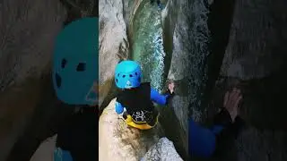 Canyoning pour les enfants 💦 #canyoning #canyon #adventure