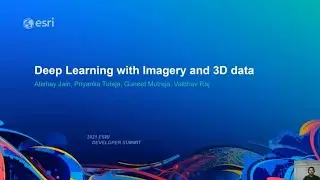Deep Learning with Imagery and 3D Data