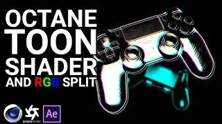 Cinema 4D Octane Shader and After Effects RGB Split