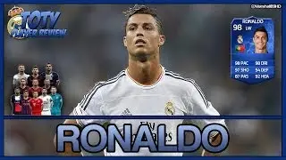 FIFA 14 UT - Cristiano Ronaldo TOTY Player Review || 98 Team of the Year Ultimate Team (Blue Card)